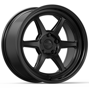 Kansei K14B Roku 18x9in / 5x100 BP / 12mm Offset / 66.56mm Bore - Gloss Black Wheel