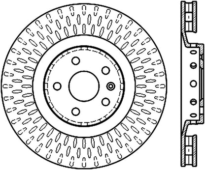 StopTech 09-15 Cadillac CTS-V Cryo Slotted Front Left Sport Brake Rotor