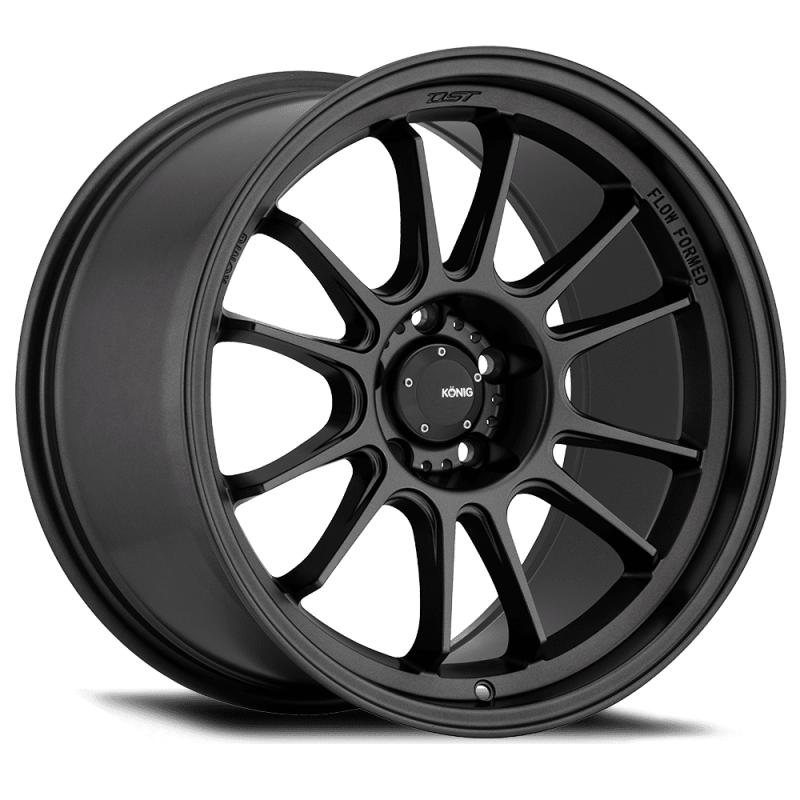 Konig Hypergram 19X8.5 5X114.3 ET38 Matte Black Flow Formed