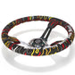 NRG Reinforced Steering Wheel R Litteral Sig 3in Deep/5mm Chrome Spoke - Blk Alcantara w/ Red Stitch