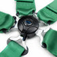 NRG 5PT 3in. Seat Belt Harness / Cam Lock - Green