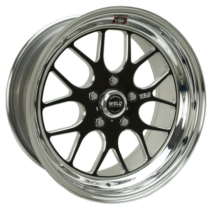 Weld S77 18x11 / 5x4.75 BP / 4.2in. BS Black Wheel (Low Pad) - Non-Beadlock