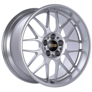 BBS RG-R 18x8.5 5x120 ET13 Diamond Silver Wheel -82mm PFS/Clip Required