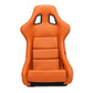 NRG FRP Bucket Seat w/Brown Vinyl Material - Large