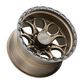 Weld Off-Road Ledge 8 8x170 / ET -18 / BS 4.75 / Satin Bronze Wheel - Non-Beadlock 125.1