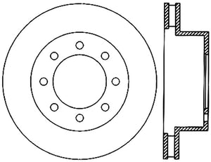 StopTech Power Slot 06-08 Dodge Ram 1500 / 03-08 Ram 2500/3500 All Front Left Slotted CRYO Rotor