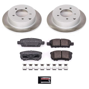 Power Stop 08-17 Mitsubishi Lancer Rear Semi-Coated Rotor Kit