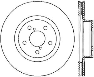 StopTech Subaru 14-18 Forester / 05-14 Legacy / 10-14 Outback Drilled Right Front Cryo Rotor