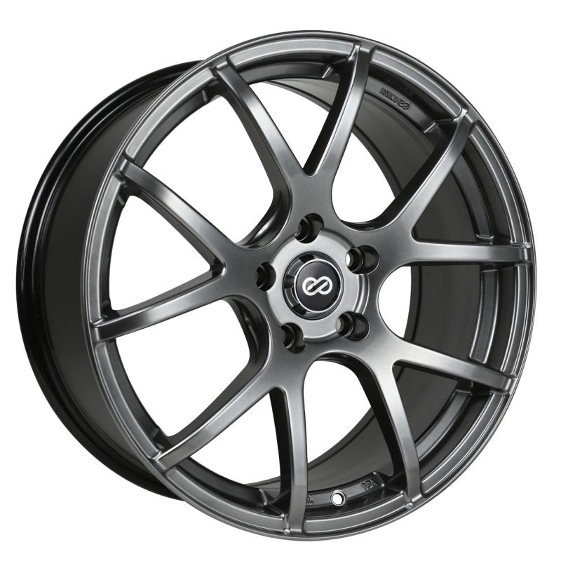 Enkei M52 16x7 45mm Offset 5x114.3 Bolt Pattern 72.6mm Bore Dia Hyper Black Wheel