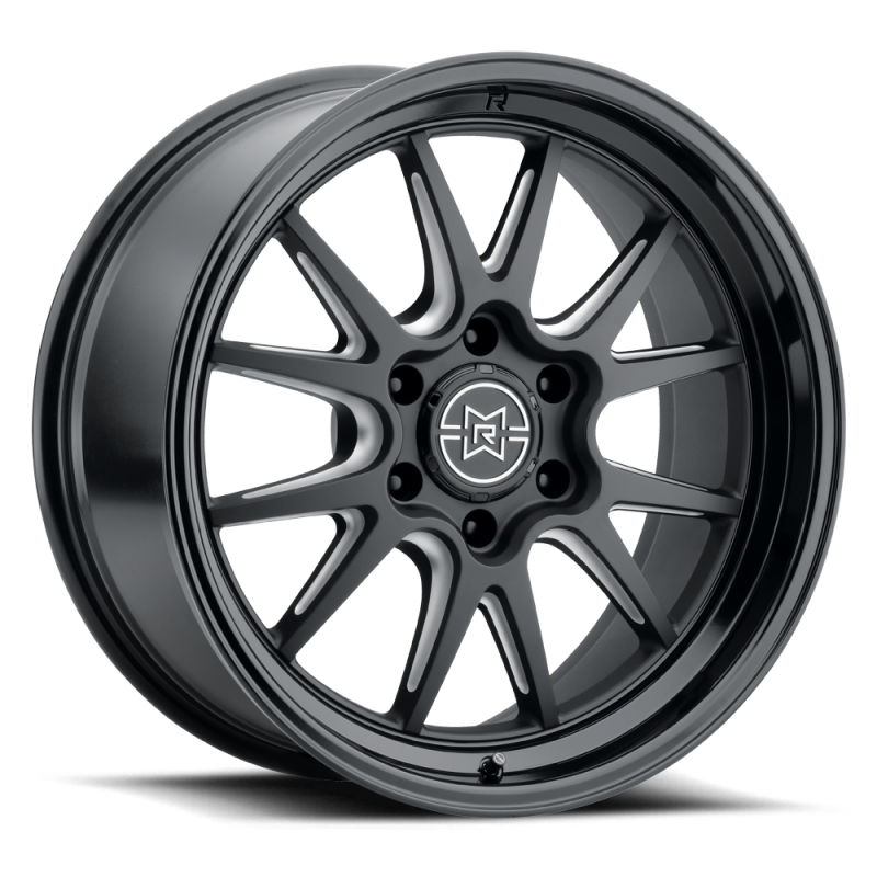 Method Raised MR802 22x9 / 6x5.5 BP / 20mm Offset / 106.25mm Bore - Double Black Milled Wheel