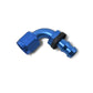 Russell Performance -8 AN Twist-Lok 90 Degree Hose End (Blue)