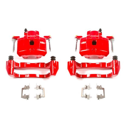 Power Stop 01-05 Chrysler Sebring Front Red Calipers w/Brackets - Pair