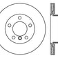 StopTech Drilled Sport Brake Rotor