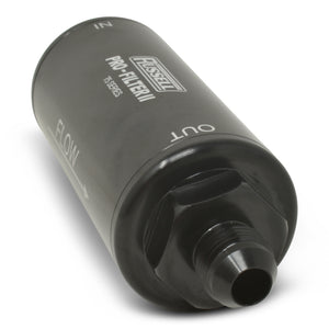 Russell Performance Profilter Fuel Filter 6.25in Long 10 Micron -6AN Inlet -10AN Outlet - Black