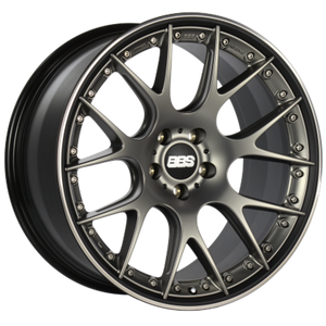 BBS CH-RII 20x9 5x112 ET30 Satin Platinum Center Black Lip SS Rim Prot Wheel -82mm PFS/Clip Req