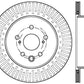 StopTech Slotted & Drilled Sport Brake Rotor Right Rear 13-14 Lexus GS300/350/400/430