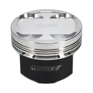 Manley Mitsubishi 2.0L 4B11T Piston Set - 86.00mm Bore 1.155in CH, -3.50 CC