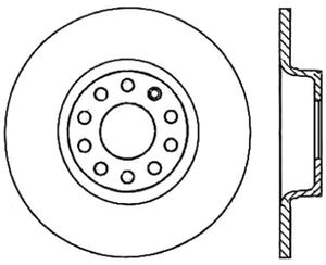 StopTech 06-11 Audi A3 / 06-09 VW GTI Mk V / 05-10 Jetta (Exc Wagon) Drilled Left Rear Rotor