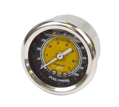 NRG Fuel Regulator Gauge 100 PSI - Carbon Fiber Finish