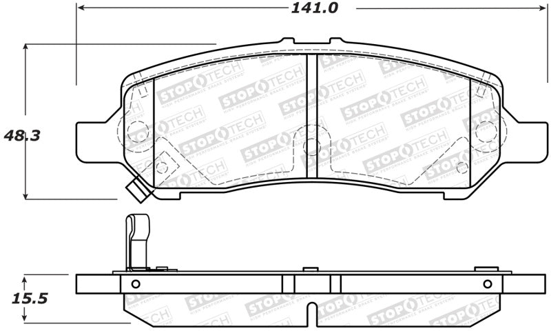 StopTech Street Brake Pads - Front