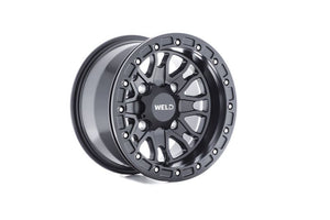 Weld UTV RF Series Raptor U500 15x10 Raptor Beadlock 4x136 5BS Satin BLK