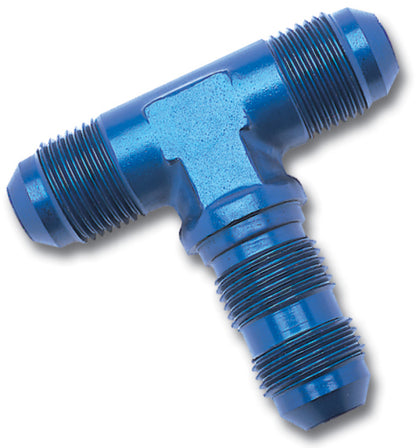 Russell Performance -4 AN Flare Bulkhead Tee Fitting (Blue)