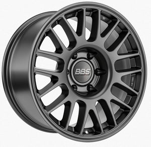BBS TS-M 18x9in - 5x120 - 72.56 CB - ET30 - Satin Black Wheel