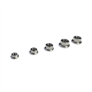 Ticon Industries Titanium Nut Flanged M8x1.25TP 14mm 6pt Head