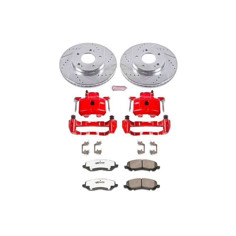 Power Stop 01-02 Chrysler Sebring Front Z26 Street Warrior Brake Kit w/Calipers