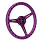 NRG Aluminum Steering Wheel 330mm - Extra Light - Ergonomic Grip - Anadized Purple