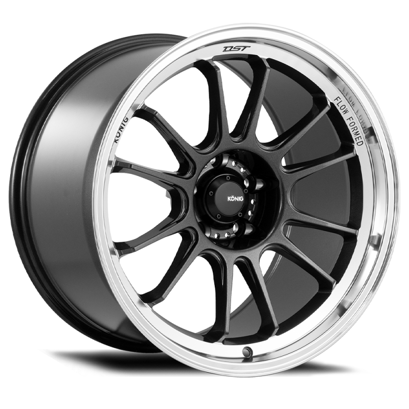 Konig Hypergram 18x10.5 5x114.3 ET25 Metallic Carbon w/ Machined Lip