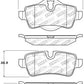 StopTech Performance 07-09 Mini Cooper/Cooper S Rear Brake Pads