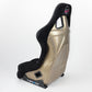 NRG FRP Bucket Seat ULTRA Edition - Large (Black Alcantara/Gold Glitter Back)