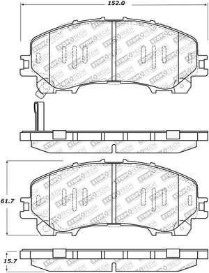 StopTech Street Select 14-17 Infiniti Q50 Front Brake Pads