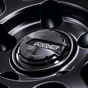 Gram Lights 57NR LIMITED II 17x7.0 +47 4-100 Semigloss Black Wheel w/ Black Cap/Stickers/Air Valve
