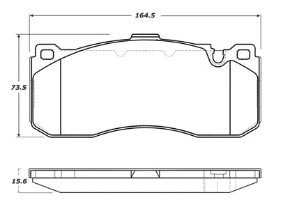 StopTech Street Touring 08-09 BMW 128i/135i Coupe Front Brake Pads