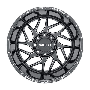 Weld Off-Road W117 20X9 Fulcrum 6X135 6X139.7 ET20 BS5.75 Gloss Black MIL 106.1