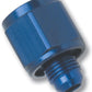 Russell Performance BLUE ANODIZED -12 TUBE COUPLING NUT W/ FLARED REDUCER TO -10 AN MALE