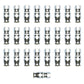 Russell Performance -10 AN Endura Pwerflex Power Steering Straight Hose Ends (25 pcs.)