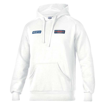 Sparco Hoodie Martini Stripes Large - White
