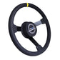 NRG Reinforced Steering Wheel (380mm) Nascar/ Alcantara 3 Spoke w/ NRG Logo/ Removable Crushed Pad