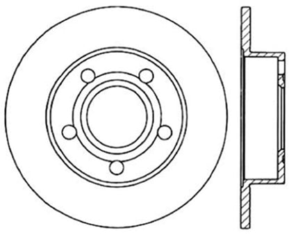 StopTech 96-01 Audi A4 Quattro / 12/98-05 VW Passat Right Rear Drilled Rotor