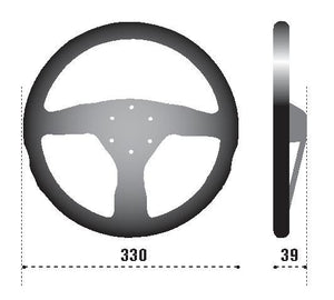 Sparco Steering Wheel 383 Suede Black