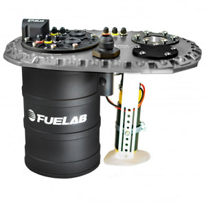 Fuelab Quick Service Surge Tank w/49442 Lift Pump & Twin Screw 500LPH Brushless Pump - Titanium