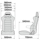 Bride Cusco Euroster II Cruz Armrest Option Black Fireproof Material Seat