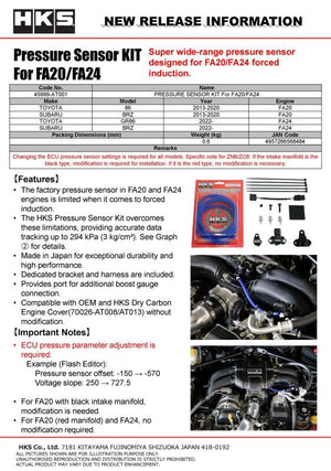 HKS Pressure Sensor KIT for FA20/FA24