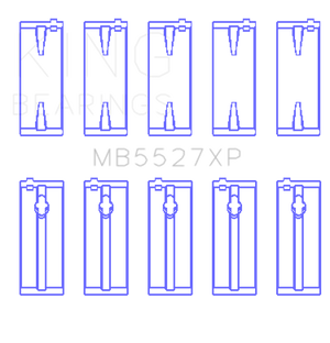 King Engine Bearings Toyota 4AGE/4AGZE 16V 1.6L (Size 0.25 Oversized) Performance Main Bearing Set