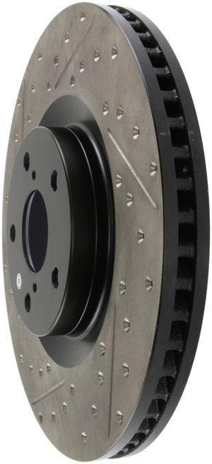 StopTech 14 Lexus IS Slotted & Drilled Front Right Rotor