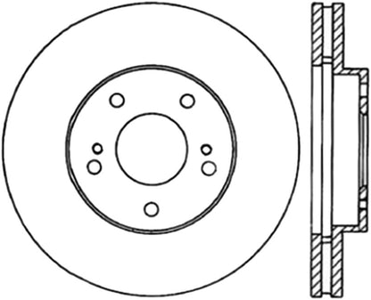 StopTech Power Slot 7/90-96 300ZX Slotted Front Left Cryo Rotor