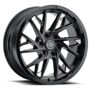 Method Raised MR801 22x9 / 6x5.5 BP / 20mm Offset / 106.25mm Bore - Gloss Black Milled Wheel